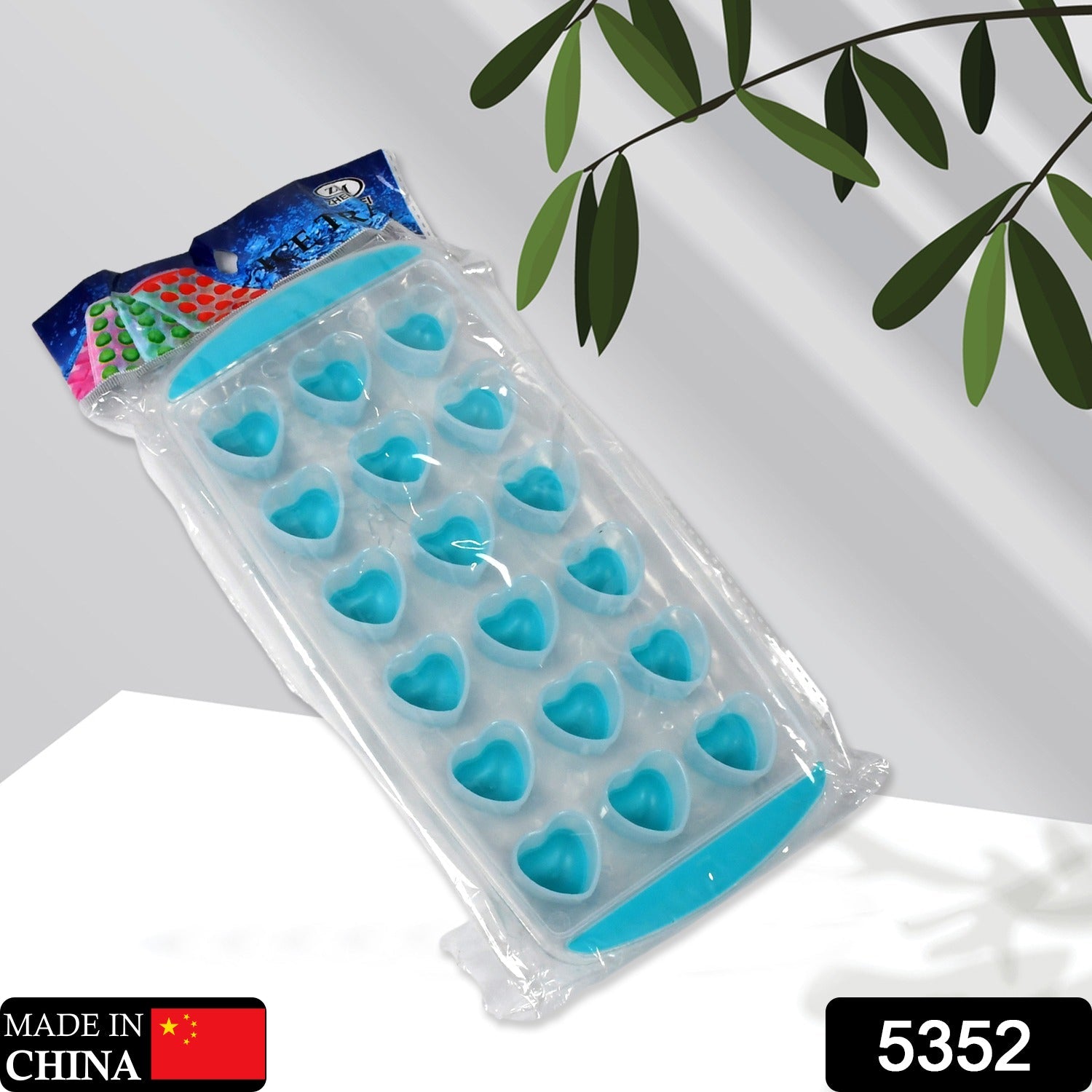 5352 Easy Push Premium POP-UP ice Tray, With Flexible Silicon Bottom and Lid, Heart Shape 18 Cube Trays DeoDap 5352 Easy Push Premium POP-UP ice Tray, With Flexible Silicon Bottom and Lid, Heart Shape 18 Cube Trays DeoDap